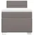 Vidaxl Box spring postelja z vzmetnico taupe 80x200 cm blago