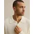 DAN FOX APPAREL Pulover Luca off-bela