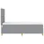 Vidaxl LED Box Spring Postelja Svetlo siva 80 x 200 cm blago