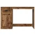Stol s ladicama Staro drvo 50 x 115 x 75 cm Konstruirano drvo