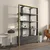 Hanah Home Polica 93,6x160x31,5cm Crno-Mermer