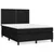 Vidaxl Box spring postelja z vzmetnico črna 140x200 cm blago