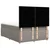 Vidaxl Box spring postelja z vzmetnico taupe 140x200 cm blago