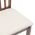 Vidaxl Jedilni stoli z blazinami 2 kosa Brown Solid Wood Rubber