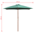 Suncobran 270 x 270 cm s drvenim stupom zeleni