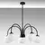 Opviq Luster Sferis-13935, 70cm, IP20, Crno-beli