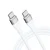 WOZINSKY Trpežen, prožen kabel USB-C – USB-C PD 65 W, 2 m, bel