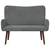 Sofa za dvije osobe Tamnosiva 115 x 61 x 87 cm Baršun