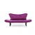 Atelier del Sofa Dvosed na razvlačenje Chatto 140x70x65cm Ljubičasti
