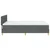 Vidaxl LED Box Spring Postelja Temno siva 160 x 200 cm blago