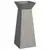 Stup saksija 2 pcs Srebrno 40 x 40 x 100 cm