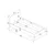 Hanah Home Ram za krevet Luses, 94.4x193.6x80 cm, Beli