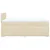 Vidaxl Box spring postelja z vzmetnico krem 120x190 cm blago
