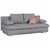 SOFA LEŽAJ tekstil siva