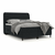 Črna boxspring postelja s prostorom za shranjevanje 140x200 cm Melba – Maison de Reve
