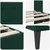 Vidaxl Konstrukcija postelje Temno zelena 100 x 200 cm Žamet