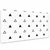 Decormat Namizna podloga Triangles 100x50 cm