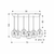 Aspa Viseća Lampa Black 6X40W E27 Brown Lampshade
