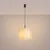 Sollux SL.1850 - Luster na sajli NEVIA 1xE27/15W/230V prečnik 40 cm mermer/bež