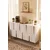 Hanah Home komoda Nota 120, 120 cm, bela / srebrna
