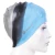 Swim cap mad wave multi big silicone blue