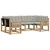 Set vanjskih sofa s jastukom 6 pcs Bijela i svjetlosiva