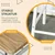 Homestar Set barske mize 3-delni 80x50x90 cm bela