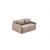 Atelier del Sofa Dvosed na razvlačenje Saros, 155x72x110cm, Svetlosivi