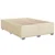 Vidaxl Box spring postelja z vzmetnico krem 140x190 cm blago