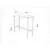 Hanah Home Barski sto Mola 100 Braon-crni
