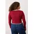 Trendyol Curve Ženska bluza Tbbaw26Af00041, Bordo