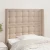 Vidaxl Vzglavje z ušesi kapučino 103x16x118/128 cm umetno usnje