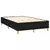 vidaXL Box spring postelja z vzmetnico LED črna 120x200 cm blago