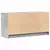 TV ormarić s LED svjetlima boja betona 100x34x50 cm drveni