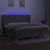 Vidaxl Box spring postelja z vzmetnico LED taupe 200x200 cm blago
