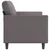 Vidaxl Trosed siv 180 cm umetno usnje