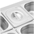 Bain Marie - 2 x 4 GN 1/6 - 15,2 l - Royal Catering