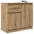 Komoda s ladicama artisan hrast 71x35x65 cm konstruirano drvo