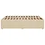 Vidaxl Posteljni okvir brez vzmetnice krem 140x190 cm blago