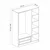 Hanah Home 2257 Kale Garderober, Beli