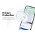 Bluetooth GPS lokator LifeTag Tracker Android + futrola s privjeskom za ključeve bijela