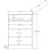 HANAH HOME Mat bela komoda Rb 168 04