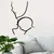 Wallity Zidna dekoracija Family, 72x0.15x50 cm, 1.5 mm, Crna