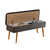 Hanah Home Trpezarijska klupa Vina 1053 110x50x40cm Bež-Antracit