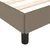 Vidaxl Posteljni okvir brez vzmetnice taupe 100x200 cm blago
