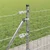 Vanjski Euro Ograda s Betonskom Podlogom 50 x 0,4 m Srebrna