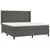Vidaxl Box spring postelja z vzmetnico temno siva 180x200 cm žamet