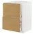 METOD / MAXIMERA Pod.element sudop. i 2front/2fioke, bela/Voxtorp im. hrastovine, 60x60 cm