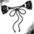 Obsessive Črne sijoče lisice BDSM z vrvjo Cordellis Cuffs