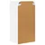 Vidaxl Viseča omarica 2 szt. Bela 40 x 31 x 80 cm Konstruiran les